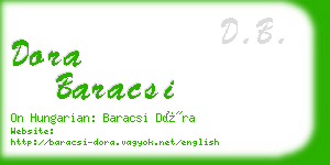 dora baracsi business card